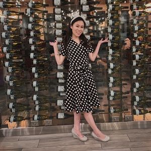 1920s vintage polkadot dress